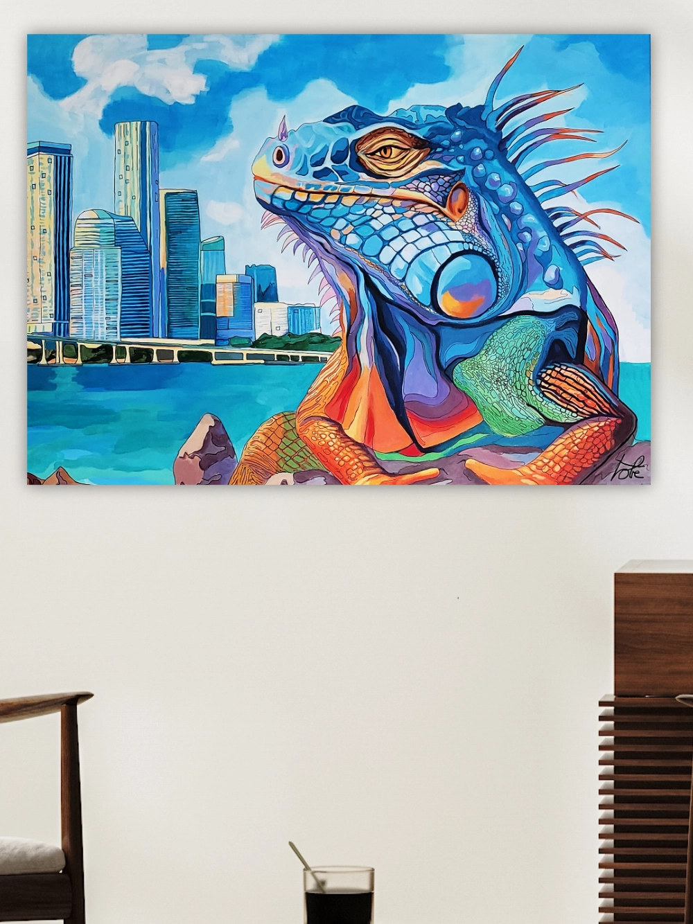 Miami iguana on key Biscayne